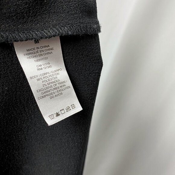 Dynamite black stretch crepe sleeveless short dress medium - Picture 3 of 3